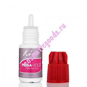 Kiss       3 g Mega Hold Pink Nail Glue KBGL03C